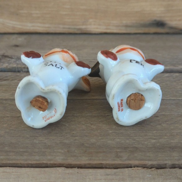 Vintage 1950s Bonzo Dog Salt and Pepper Shakers I'm Pep I'm Salt Made in Japan - Picture 7 of 11